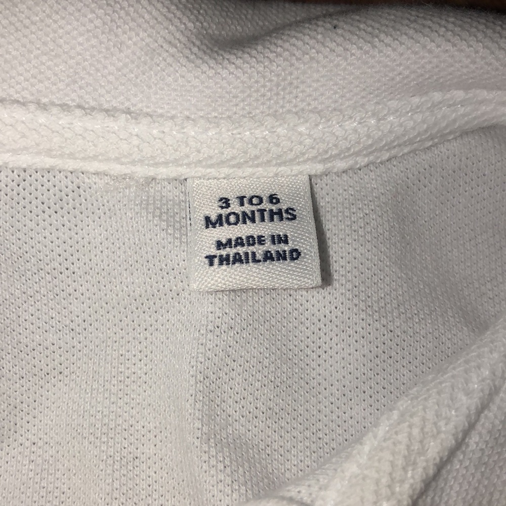 Baby girl polo onesie - Picture 3 of 5